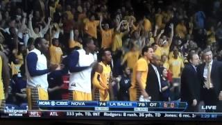 La Salle Defeats Villanova 77-74 in Overtime on 11 25 12. Duren Scores 23 pts.