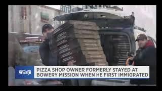 Owner of Champion Pizza  helping the homeless people cause he was one of them