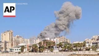 A series of Israeli airstrikes hits Tyre city in southern Lebanon