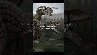 Prehistoric Would You Rather No11!  #trex #deinosuchus #utahraptor #wouldyourather #dinosaur