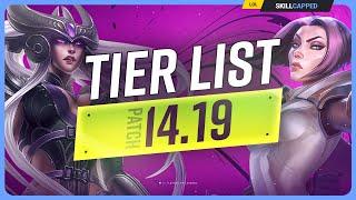 NEW TIER LIST for PATCH 14.19 - MASSIVE ITEM UPDATE! - League of Legends