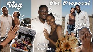 SURPRISE PROPOSAL | The One Where He Proposes + Celebrating My Fiancé's Birthday | VLOG