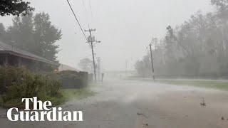 Hurricane Francine lands in Louisiana bringing 100mph winds