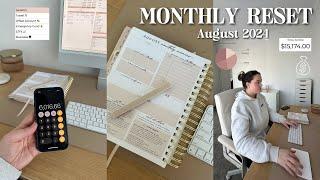 AUGUST MONTHLY RESET  budgeting, paying off our mortgage + goal setting 