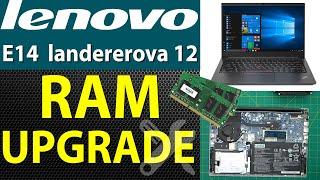 How to Upgrade RAM on Lenovo Thinkpad E14 Landererova 12 Laptop - Step-by-Step