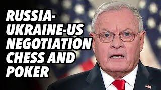Russia-Ukraine-US negotiation chess and poker