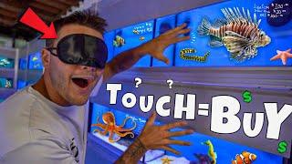 SALTWATER FISH SHOPPING SPREE BLINDFOLDED!! (new fish)