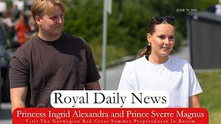 Princess Ingrid Alexandra And Prince Sverre Magnus Of Norway Visit The Red Cross And More #RoyalNews