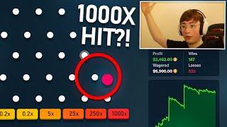 PRINTING MONEY On HIGH RISK PLINKO!! (1000X HIT?!) #plinko