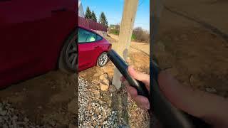 Как зарядить Теслу #тесла #automobile #automotivetools #электромобиль #tesla