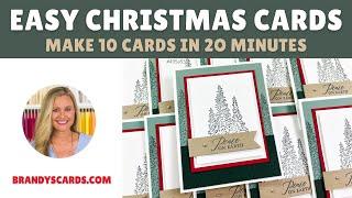 Easy Christmas Cards At The Last Minute? Make These 10 in 20 