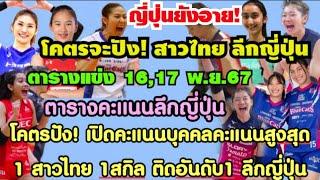 แซงญี่ปุ่น ลูกยางสาวไทยติดท็อป1ของลีกญี่ปุ่น เปิดคะแนนสูงสุดแต่ละด้าน ตารางคะแนน+แข่ง ลีกญี่ปุ่น2024