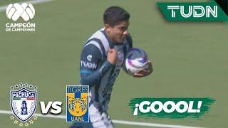 ¡HAY PARTIDO! Luna marca el GOL tuzo | Pachuca 1-2 Tigres | Campeón de Campeones 2023 | TUDN