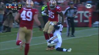 Vernon Davis Gets Tackled By His Meat - 2013 Week 13