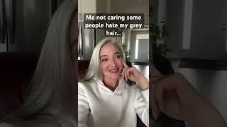 You can’t please everyone in life so stop trying!! #greyhair #proage #goinggrey