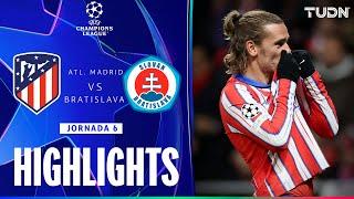 HIGHLIGHTS - Atlético Madrid vs Slovan Bratislava | UEFA Champions League 24/25 | TUDN