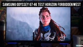 Samsung Odyssey g7/g70a, 4k Horizon Forbidden west ps5 test