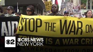 As world waits for latest on Iran's nuclear capabilities, protesters take to streets of NYC