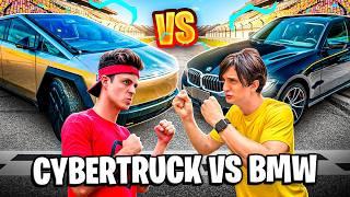 CHAMEI O CYBERTRUCK DO ENALDINHO PRA UM RACHA CONTRA A MINHA BMW! (TESLA CYBERTRUCK VS BMW)