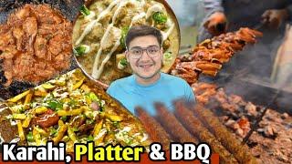 Makhni Handi, Peshawari Karahi, BBQ aur Fast Food | Ghousia Restaurant | Hussainabad Street Food