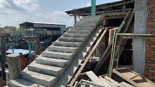 Concrete Staircase Timber Formwork Shuttering Construction Works | Reinforced Concrete Stairway