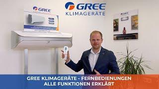 GREE KLIMAGERÄTE - Alle Fernbedienungsfunktionen für GREE KLIMAANLAGEN erklärt