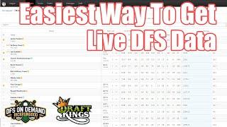 Easiest Way To Get Live DFS Stats - DraftKings & Fanduel