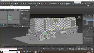 3dsmax Tutorials, How to UV Unwrap a Locomotive for Beginners