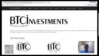 BTCINVESTMENT TUTORIAL FOR BIGINERS