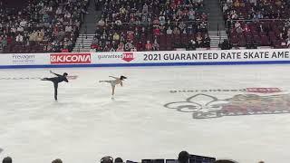 Skate America 2021 Riki Miura and Ryuichi Kihara pairs short program