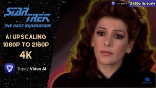 5min No-Win Scenario | Troi and Riker | Star Trek: TNG S07E16 'Thine Own Self' | 4K 2160p, 24fps