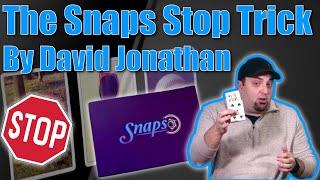 The Snaps Stop Trick By David Jonathan | Creative Magic Using Pictured Cards