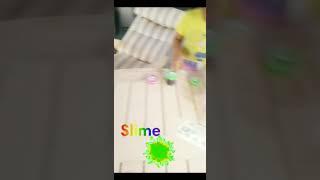 Making slime with Ava and Naomi