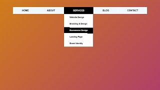 How to Create a Dropdown Menu using HTML and CSS