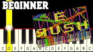 Rush E - Sheet Music Boss - Very Easy Piano tutorial, Slow but it gets Faster - Beginner