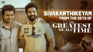 Sivakarthikeyan from the sets of The GOAT | Thalapathy Vijay | Venkat Prabhu | AGS Entertainment