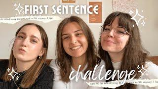 zgadujemy książki po pierwszym zdaniu • first sentence challenge