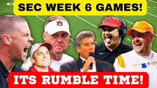 BIG GAMES AHEAD FOR WEEK 6 SEC! TENNESSEE FOOTBALL, SEC FOOTBALL, SOUTH CAROLINA, KENTUCKY FOOTBALL