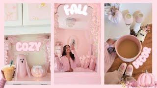 Decorate With Me For Fall & Halloween | Fall Fragrance organization, trying Fall drinks, shopping