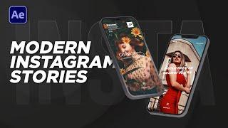 Modern Instagram Stories in After Effects | Tutorial #8