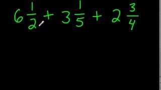Adding Mixed Numbers