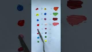 colour mixing part 1| How to mix colour | Beginners guide #shorts #primarycolours