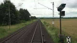 Train cab ride; Lehrte-Tilburg Industrieterrein (20240724; speed 5x)