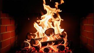  Helps You Relax & Fall Asleep Fast | Crackling Fireplace Sounds and Warm Fire Visuals.