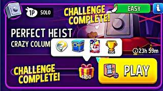 crazy column supper sized perfect heist solo challenge match masters today gameplay