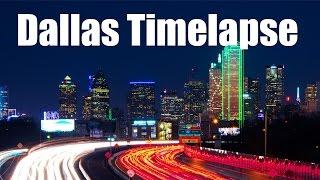 Dallas Skyline Day to Night Time Lapse - Cityscape Timelapse