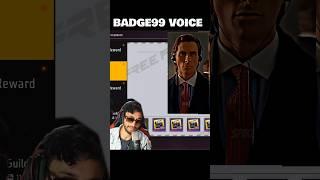 Badge99 Voice VS Freefire Voice Notes #freefire #badge99