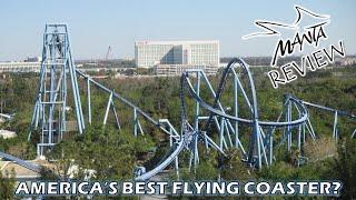 Manta Review, SeaWorld Orlando Bolliger & Mabillard Flyer | America's Best Flying Coaster?