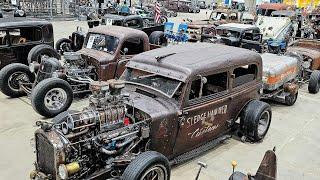 INSANE RAT RODS SHOWING OFF AT ROCKIN' BILLY BASH 2025 - TULSA, OKLAHOMA