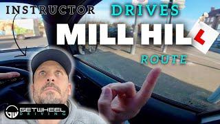 I drive a MILL HILL driving test route. HINTS & TIPS